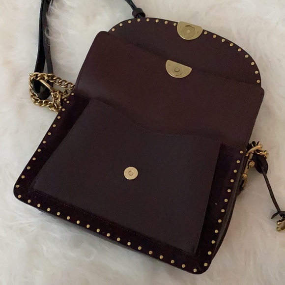 Coach Dreamer Shoulder Bag With Rivets - Picture 9 of 13